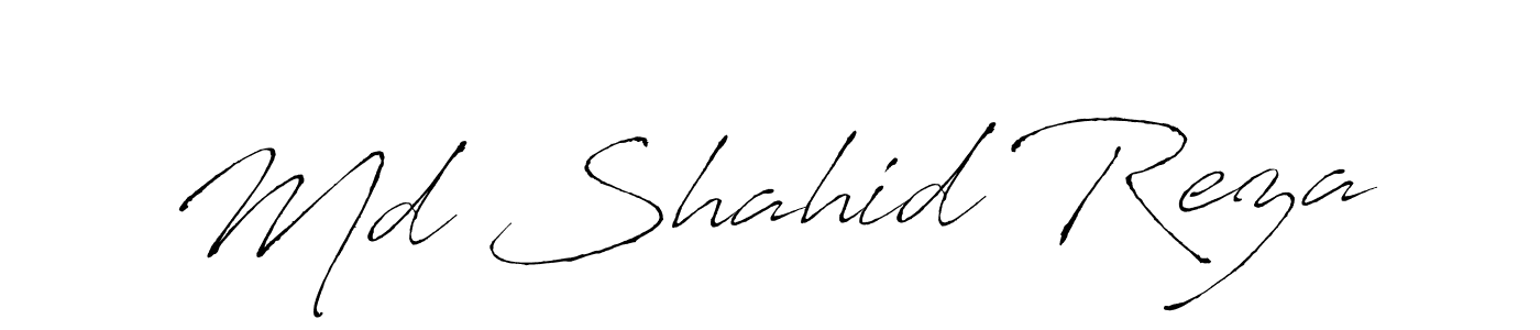 How to make Md Shahid Reza name signature. Use Antro_Vectra style for creating short signs online. This is the latest handwritten sign. Md Shahid Reza signature style 6 images and pictures png