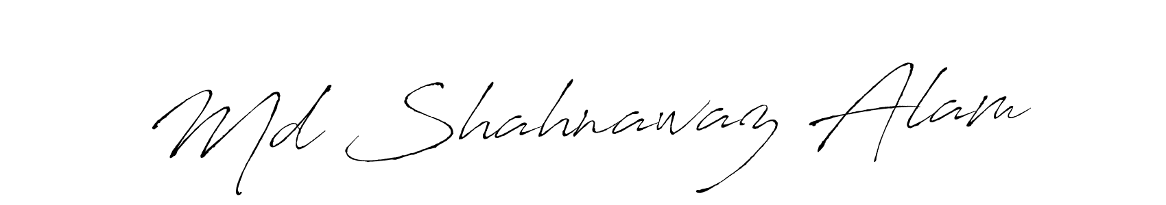 How to make Md Shahnawaz Alam name signature. Use Antro_Vectra style for creating short signs online. This is the latest handwritten sign. Md Shahnawaz Alam signature style 6 images and pictures png