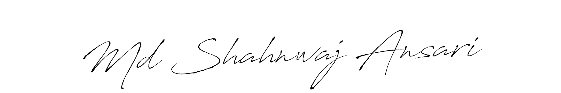 Make a beautiful signature design for name Md Shahnwaj Ansari. With this signature (Antro_Vectra) style, you can create a handwritten signature for free. Md Shahnwaj Ansari signature style 6 images and pictures png