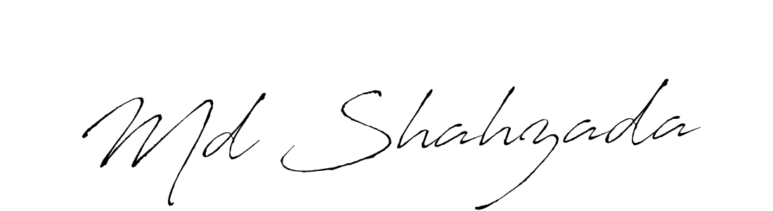 How to make Md Shahzada signature? Antro_Vectra is a professional autograph style. Create handwritten signature for Md Shahzada name. Md Shahzada signature style 6 images and pictures png