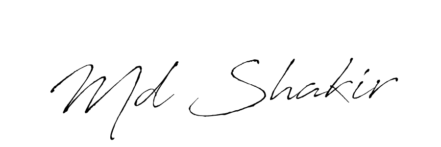 The best way (Antro_Vectra) to make a short signature is to pick only two or three words in your name. The name Md Shakir include a total of six letters. For converting this name. Md Shakir signature style 6 images and pictures png