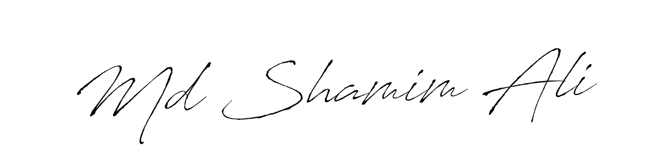 Also You can easily find your signature by using the search form. We will create Md Shamim Ali name handwritten signature images for you free of cost using Antro_Vectra sign style. Md Shamim Ali signature style 6 images and pictures png