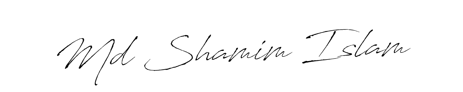 Also we have Md Shamim Islam name is the best signature style. Create professional handwritten signature collection using Antro_Vectra autograph style. Md Shamim Islam signature style 6 images and pictures png