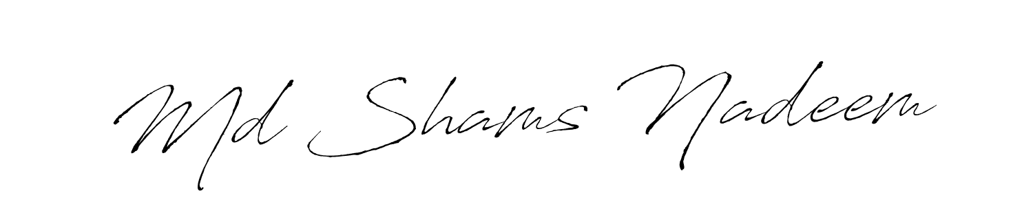 It looks lik you need a new signature style for name Md Shams Nadeem. Design unique handwritten (Antro_Vectra) signature with our free signature maker in just a few clicks. Md Shams Nadeem signature style 6 images and pictures png