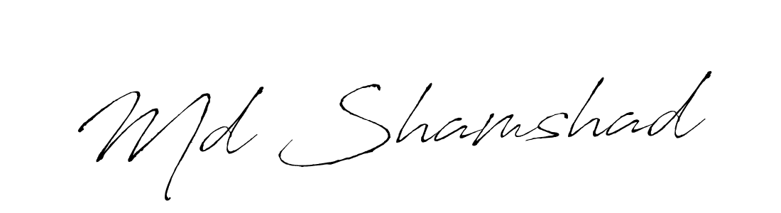 Also You can easily find your signature by using the search form. We will create Md Shamshad name handwritten signature images for you free of cost using Antro_Vectra sign style. Md Shamshad signature style 6 images and pictures png