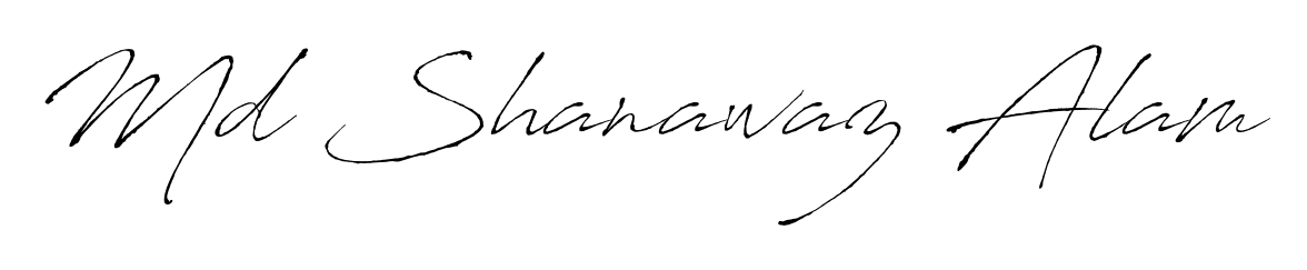 Achieve flawless digital penmanship with Md Shanawaz Alam name in Antro_Vectra font. The perfect tool for creating online signatures. Md Shanawaz Alam signature style 6 images and pictures png