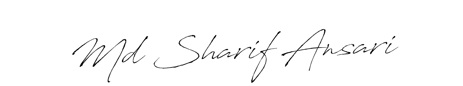 Design your own signature with our free online signature maker. With this signature software, you can create a handwritten (Antro_Vectra) signature for name Md Sharif Ansari. Md Sharif Ansari signature style 6 images and pictures png