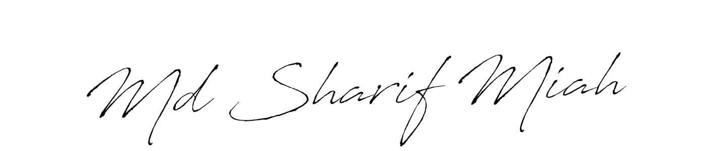 How to make Md Sharif Miah signature? Antro_Vectra is a professional autograph style. Create handwritten signature for Md Sharif Miah name. Md Sharif Miah signature style 6 images and pictures png