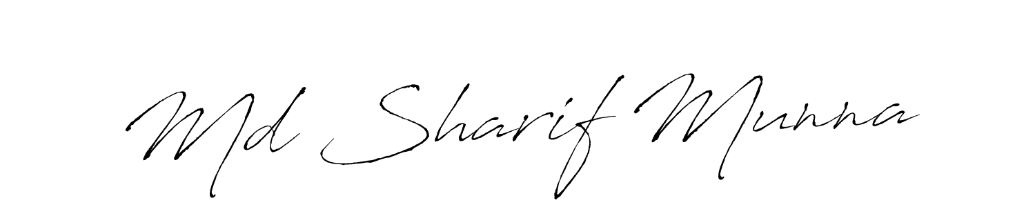 if you are searching for the best signature style for your name Md Sharif Munna. so please give up your signature search. here we have designed multiple signature styles  using Antro_Vectra. Md Sharif Munna signature style 6 images and pictures png