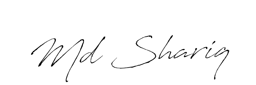 Create a beautiful signature design for name Md Shariq. With this signature (Antro_Vectra) fonts, you can make a handwritten signature for free. Md Shariq signature style 6 images and pictures png