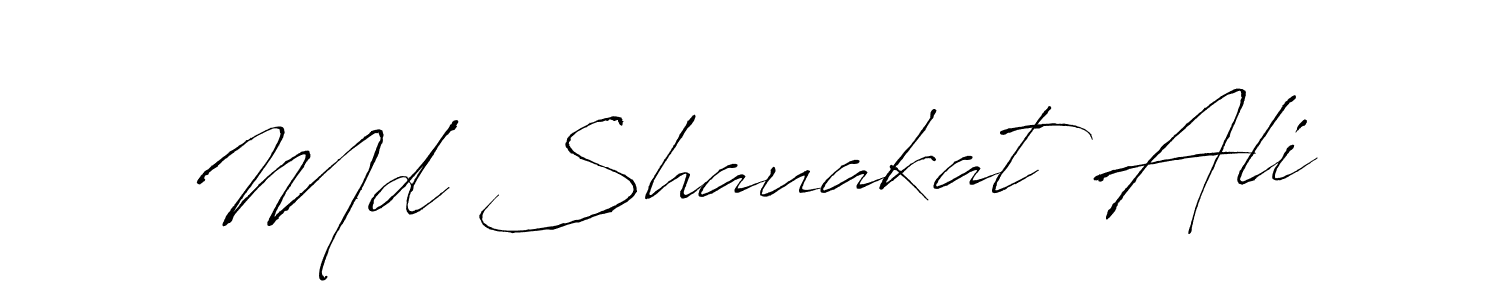 Also we have Md Shauakat Ali name is the best signature style. Create professional handwritten signature collection using Antro_Vectra autograph style. Md Shauakat Ali signature style 6 images and pictures png