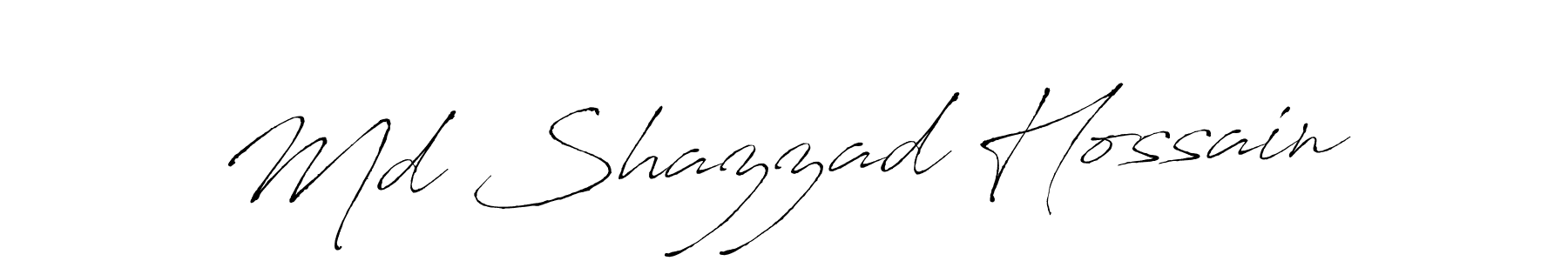 The best way (Antro_Vectra) to make a short signature is to pick only two or three words in your name. The name Md Shazzad Hossain include a total of six letters. For converting this name. Md Shazzad Hossain signature style 6 images and pictures png