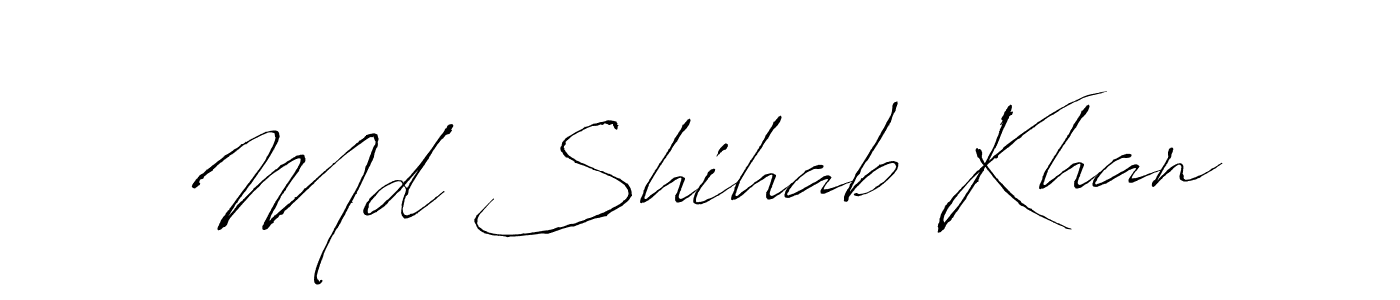 Also You can easily find your signature by using the search form. We will create Md Shihab Khan name handwritten signature images for you free of cost using Antro_Vectra sign style. Md Shihab Khan signature style 6 images and pictures png
