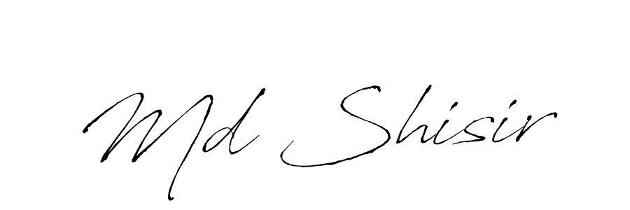 The best way (Antro_Vectra) to make a short signature is to pick only two or three words in your name. The name Md Shisir include a total of six letters. For converting this name. Md Shisir signature style 6 images and pictures png