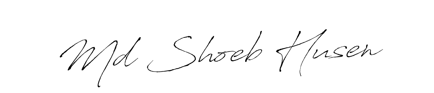 How to make Md Shoeb Husen signature? Antro_Vectra is a professional autograph style. Create handwritten signature for Md Shoeb Husen name. Md Shoeb Husen signature style 6 images and pictures png