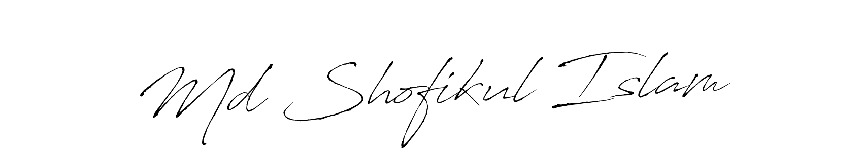 Md Shofikul Islam stylish signature style. Best Handwritten Sign (Antro_Vectra) for my name. Handwritten Signature Collection Ideas for my name Md Shofikul Islam. Md Shofikul Islam signature style 6 images and pictures png