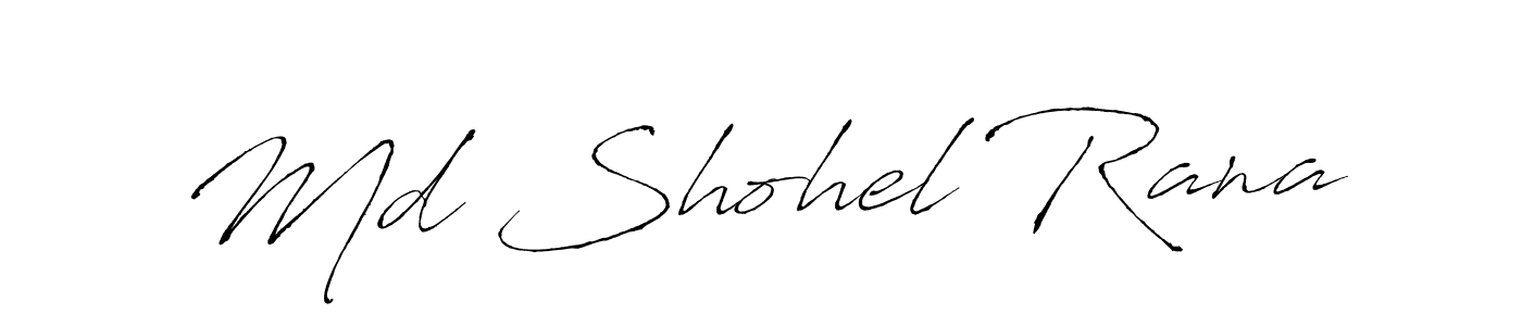 Create a beautiful signature design for name Md Shohel Rana. With this signature (Antro_Vectra) fonts, you can make a handwritten signature for free. Md Shohel Rana signature style 6 images and pictures png