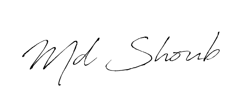 Md Shoub stylish signature style. Best Handwritten Sign (Antro_Vectra) for my name. Handwritten Signature Collection Ideas for my name Md Shoub. Md Shoub signature style 6 images and pictures png