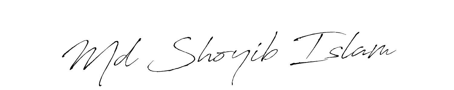 Make a beautiful signature design for name Md Shoyib Islam. With this signature (Antro_Vectra) style, you can create a handwritten signature for free. Md Shoyib Islam signature style 6 images and pictures png