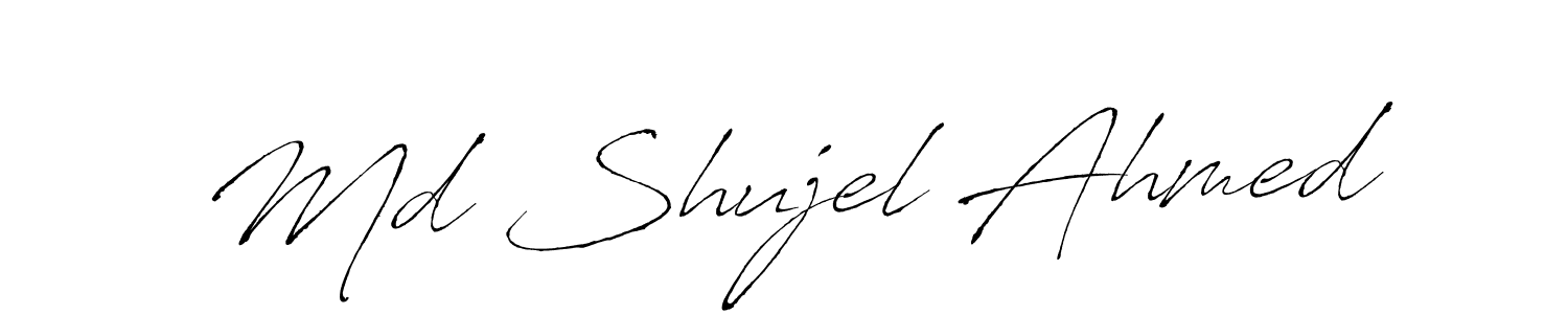 How to make Md Shujel Ahmed name signature. Use Antro_Vectra style for creating short signs online. This is the latest handwritten sign. Md Shujel Ahmed signature style 6 images and pictures png