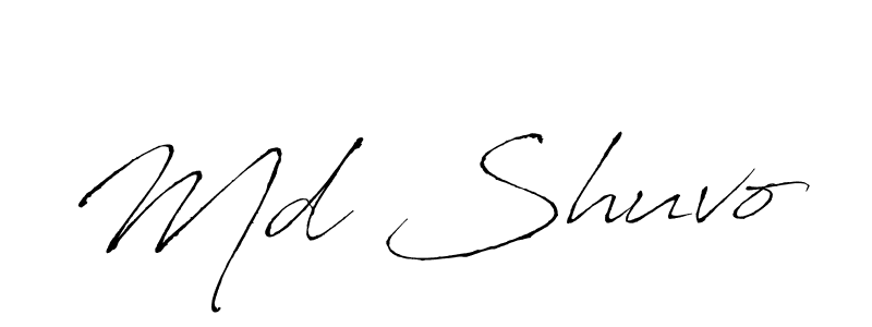 How to make Md Shuvo name signature. Use Antro_Vectra style for creating short signs online. This is the latest handwritten sign. Md Shuvo signature style 6 images and pictures png