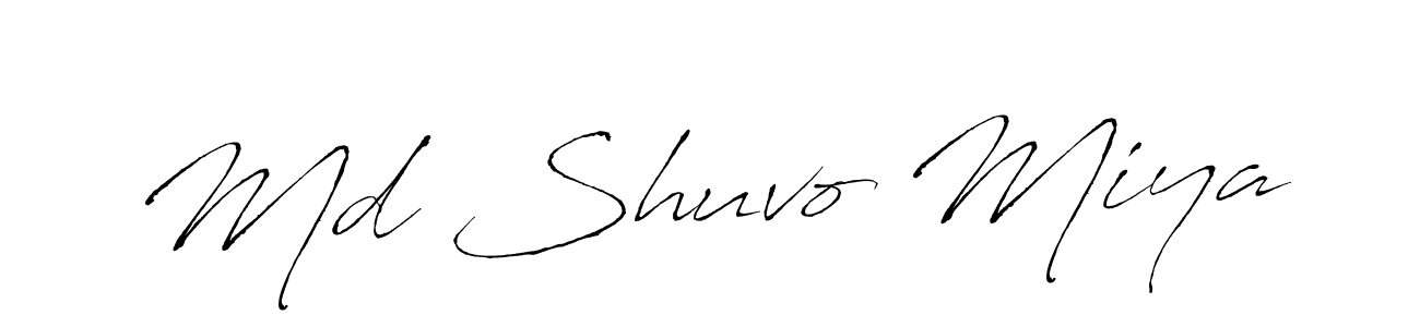 Make a beautiful signature design for name Md Shuvo Miya. With this signature (Antro_Vectra) style, you can create a handwritten signature for free. Md Shuvo Miya signature style 6 images and pictures png
