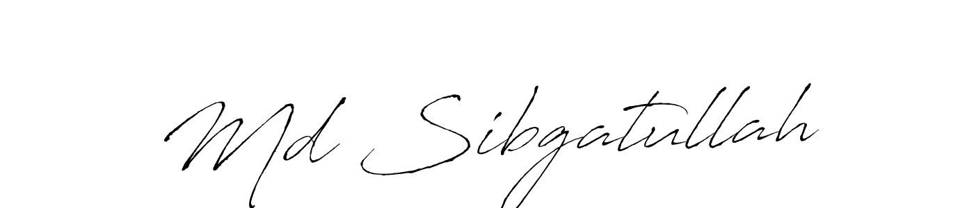 How to make Md Sibgatullah name signature. Use Antro_Vectra style for creating short signs online. This is the latest handwritten sign. Md Sibgatullah signature style 6 images and pictures png