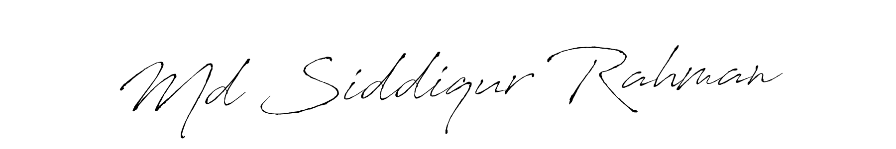 Design your own signature with our free online signature maker. With this signature software, you can create a handwritten (Antro_Vectra) signature for name Md Siddiqur Rahman. Md Siddiqur Rahman signature style 6 images and pictures png