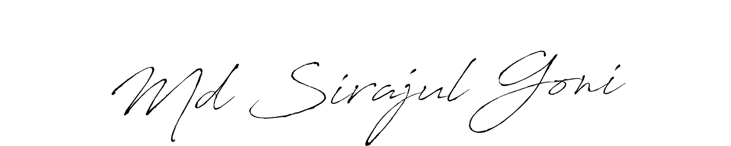 The best way (Antro_Vectra) to make a short signature is to pick only two or three words in your name. The name Md Sirajul Goni include a total of six letters. For converting this name. Md Sirajul Goni signature style 6 images and pictures png