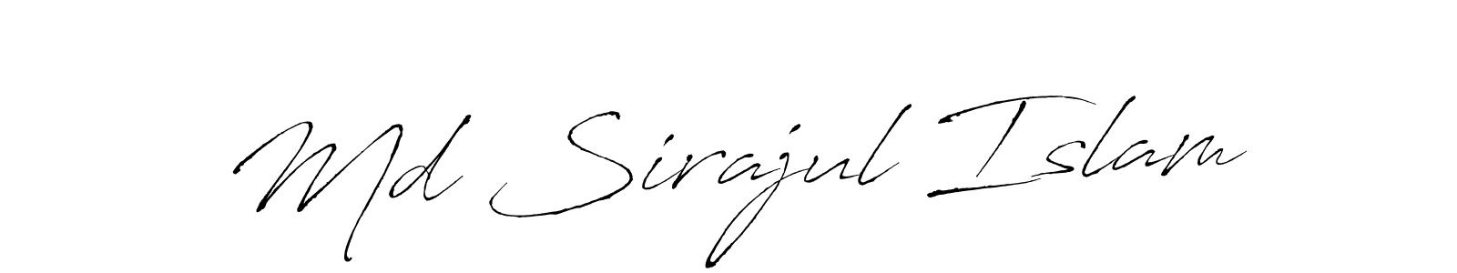 Design your own signature with our free online signature maker. With this signature software, you can create a handwritten (Antro_Vectra) signature for name Md Sirajul Islam. Md Sirajul Islam signature style 6 images and pictures png
