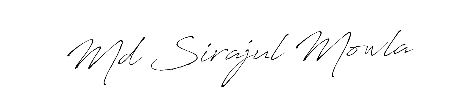 Antro_Vectra is a professional signature style that is perfect for those who want to add a touch of class to their signature. It is also a great choice for those who want to make their signature more unique. Get Md Sirajul Mowla name to fancy signature for free. Md Sirajul Mowla signature style 6 images and pictures png