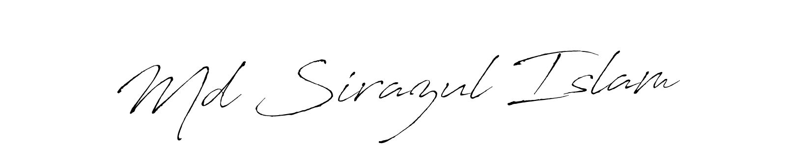 How to make Md Sirazul Islam signature? Antro_Vectra is a professional autograph style. Create handwritten signature for Md Sirazul Islam name. Md Sirazul Islam signature style 6 images and pictures png