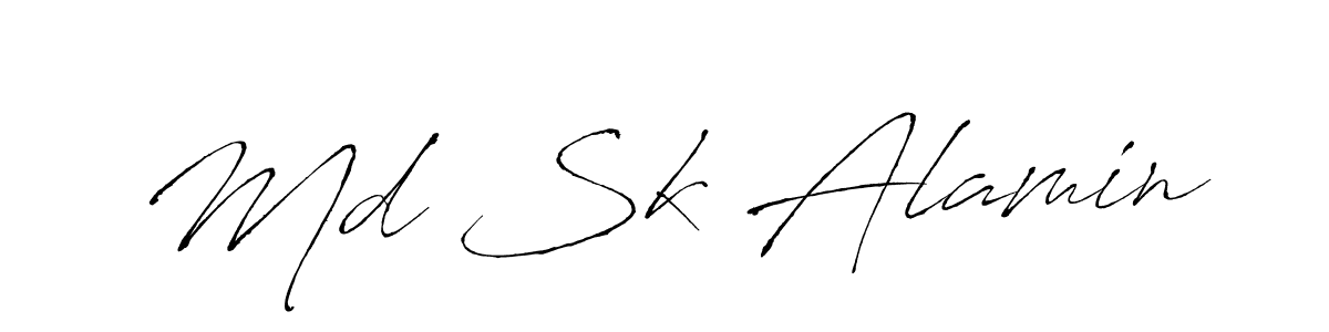Make a beautiful signature design for name Md Sk Alamin. Use this online signature maker to create a handwritten signature for free. Md Sk Alamin signature style 6 images and pictures png