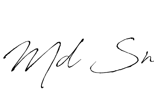 Also we have Md Sn name is the best signature style. Create professional handwritten signature collection using Antro_Vectra autograph style. Md Sn signature style 6 images and pictures png