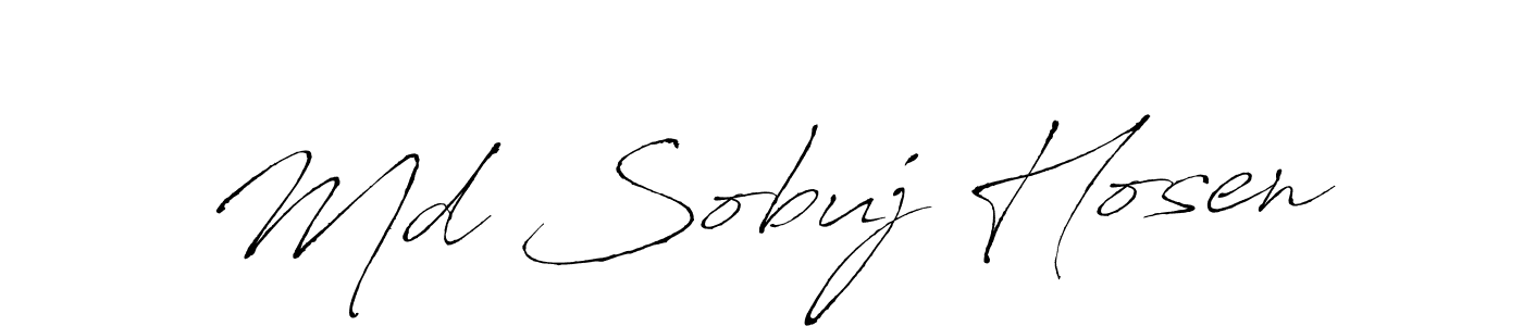 Make a beautiful signature design for name Md Sobuj Hosen. With this signature (Antro_Vectra) style, you can create a handwritten signature for free. Md Sobuj Hosen signature style 6 images and pictures png