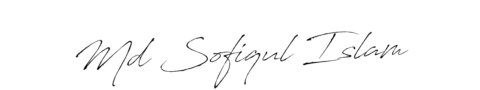 Create a beautiful signature design for name Md Sofiqul Islam. With this signature (Antro_Vectra) fonts, you can make a handwritten signature for free. Md Sofiqul Islam signature style 6 images and pictures png