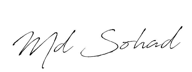 Make a beautiful signature design for name Md Sohad. With this signature (Antro_Vectra) style, you can create a handwritten signature for free. Md Sohad signature style 6 images and pictures png