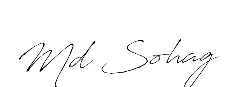 Md Sohag stylish signature style. Best Handwritten Sign (Antro_Vectra) for my name. Handwritten Signature Collection Ideas for my name Md Sohag. Md Sohag signature style 6 images and pictures png