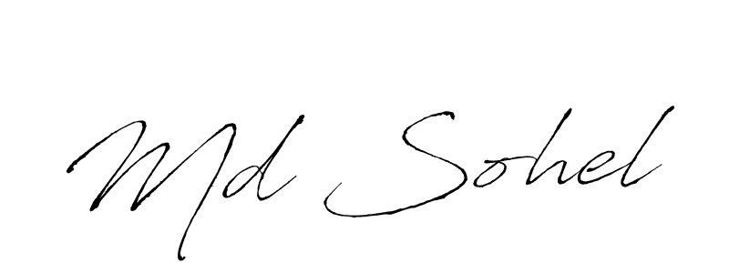 How to make Md Sohel name signature. Use Antro_Vectra style for creating short signs online. This is the latest handwritten sign. Md Sohel signature style 6 images and pictures png