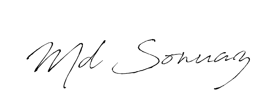 Design your own signature with our free online signature maker. With this signature software, you can create a handwritten (Antro_Vectra) signature for name Md Sonuaz. Md Sonuaz signature style 6 images and pictures png