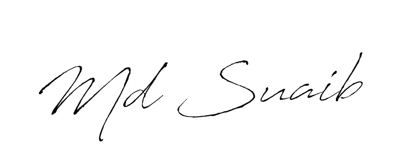 Design your own signature with our free online signature maker. With this signature software, you can create a handwritten (Antro_Vectra) signature for name Md Suaib. Md Suaib signature style 6 images and pictures png