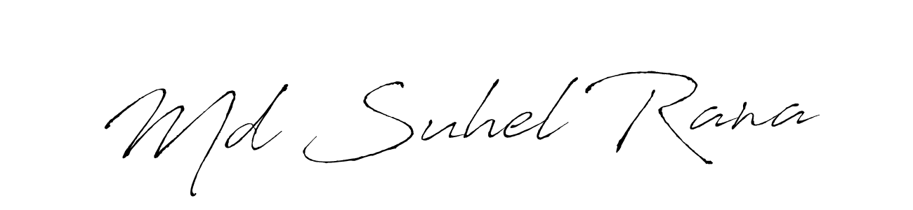 How to make Md Suhel Rana signature? Antro_Vectra is a professional autograph style. Create handwritten signature for Md Suhel Rana name. Md Suhel Rana signature style 6 images and pictures png