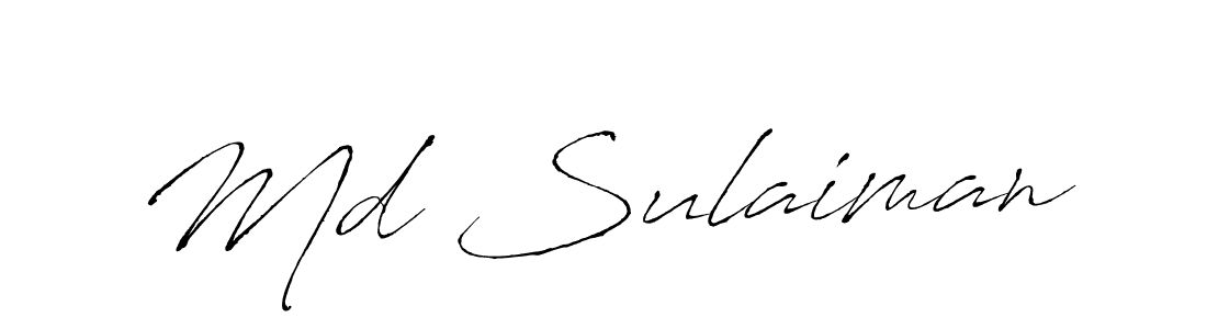 How to make Md Sulaiman signature? Antro_Vectra is a professional autograph style. Create handwritten signature for Md Sulaiman name. Md Sulaiman signature style 6 images and pictures png