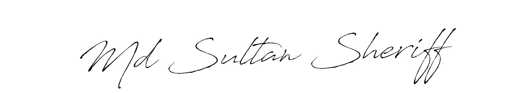 Also we have Md Sultan Sheriff name is the best signature style. Create professional handwritten signature collection using Antro_Vectra autograph style. Md Sultan Sheriff signature style 6 images and pictures png