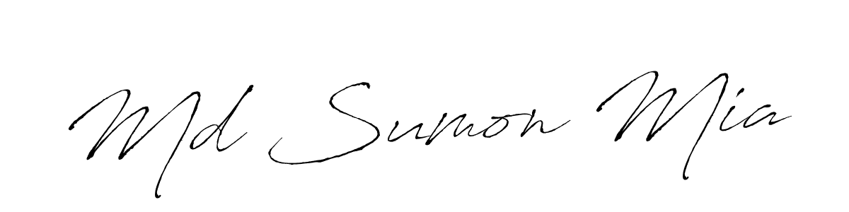 Also we have Md Sumon Mia name is the best signature style. Create professional handwritten signature collection using Antro_Vectra autograph style. Md Sumon Mia signature style 6 images and pictures png