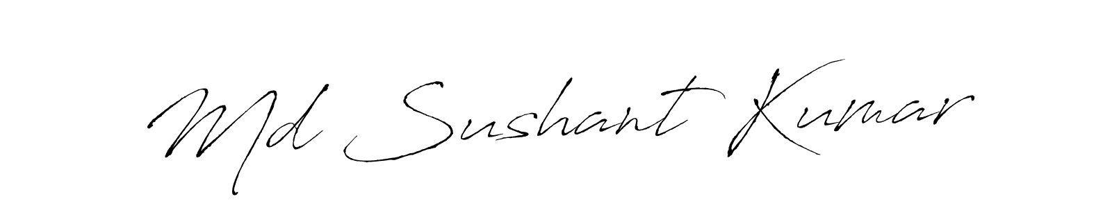 Design your own signature with our free online signature maker. With this signature software, you can create a handwritten (Antro_Vectra) signature for name Md Sushant Kumar. Md Sushant Kumar signature style 6 images and pictures png
