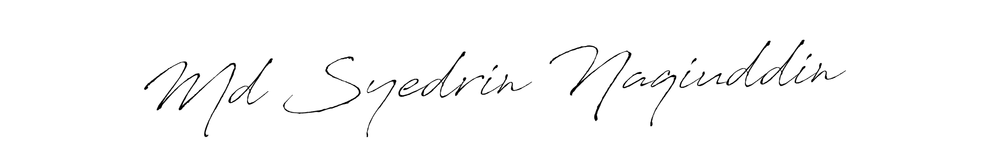 Design your own signature with our free online signature maker. With this signature software, you can create a handwritten (Antro_Vectra) signature for name Md Syedrin Naqiuddin. Md Syedrin Naqiuddin signature style 6 images and pictures png