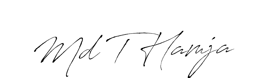 This is the best signature style for the Md T Hamja name. Also you like these signature font (Antro_Vectra). Mix name signature. Md T Hamja signature style 6 images and pictures png