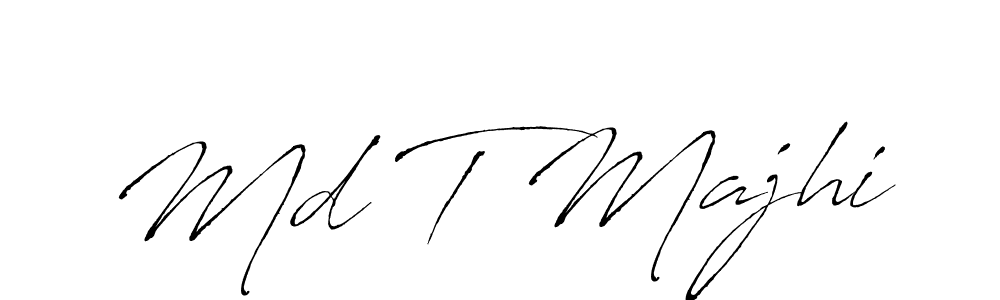 if you are searching for the best signature style for your name Md T Majhi. so please give up your signature search. here we have designed multiple signature styles  using Antro_Vectra. Md T Majhi signature style 6 images and pictures png
