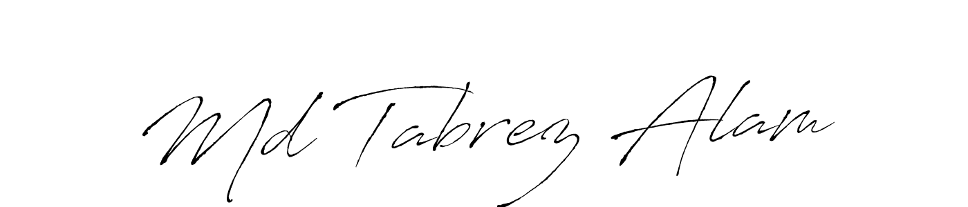 How to make Md Tabrez Alam signature? Antro_Vectra is a professional autograph style. Create handwritten signature for Md Tabrez Alam name. Md Tabrez Alam signature style 6 images and pictures png